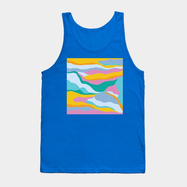 Dreamy Landscape / Colorful Abstraction Tank Top by matise